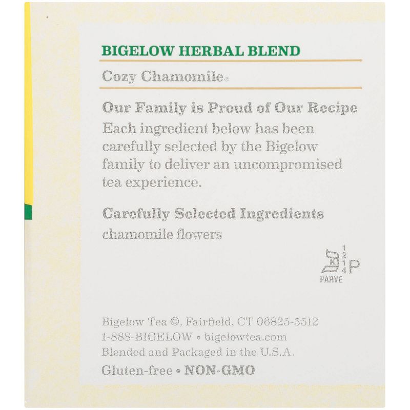 Bigelow Cozy Chamomile Herbal Tea Bags - 20ct