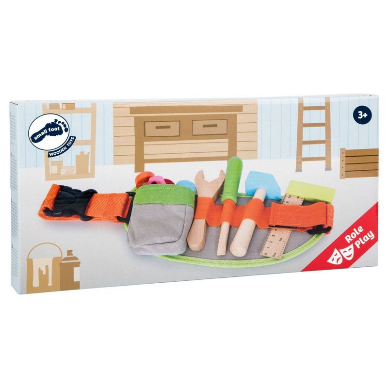 Small Foot Wooden Toys Tool Belt and Accessories Adjustable Playset