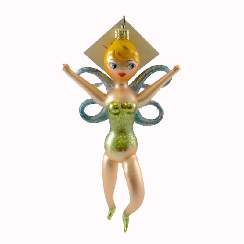 Laved Italian Ornaments Fairie Christmas Blown Glass  -  Tree Ornaments