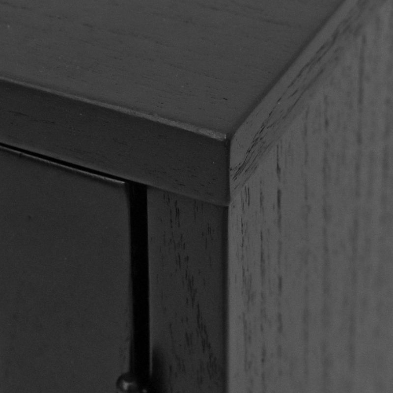 Delancey 2 Door Cabinet Matte Black - Hopper Studio