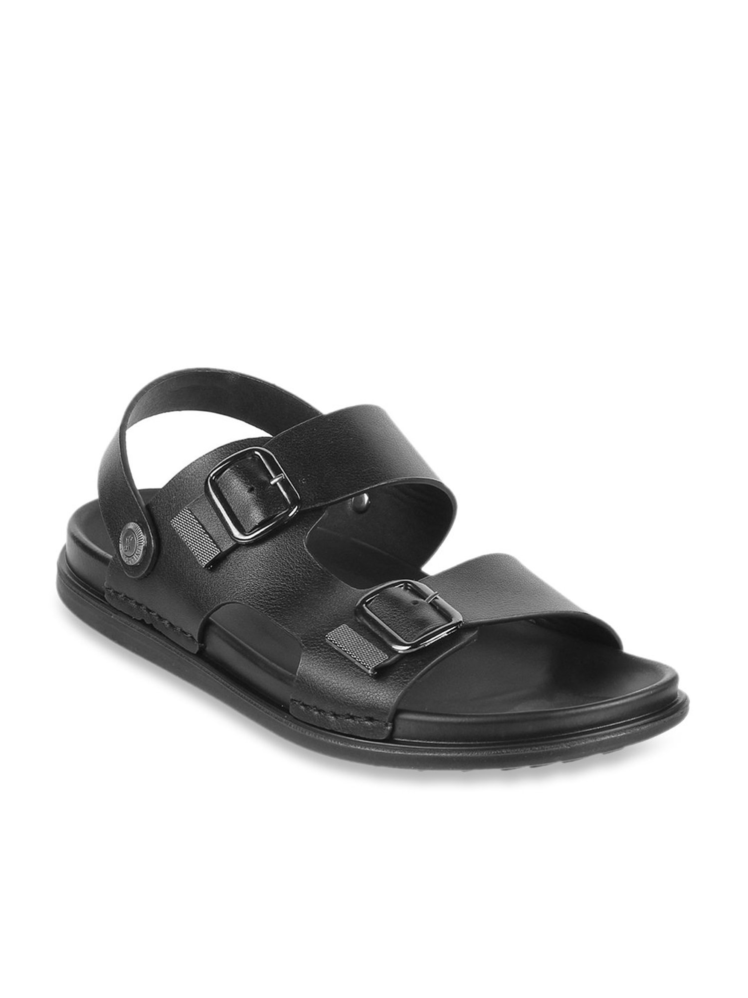 J. Fontini by Mochi Black Sling Back Sandals