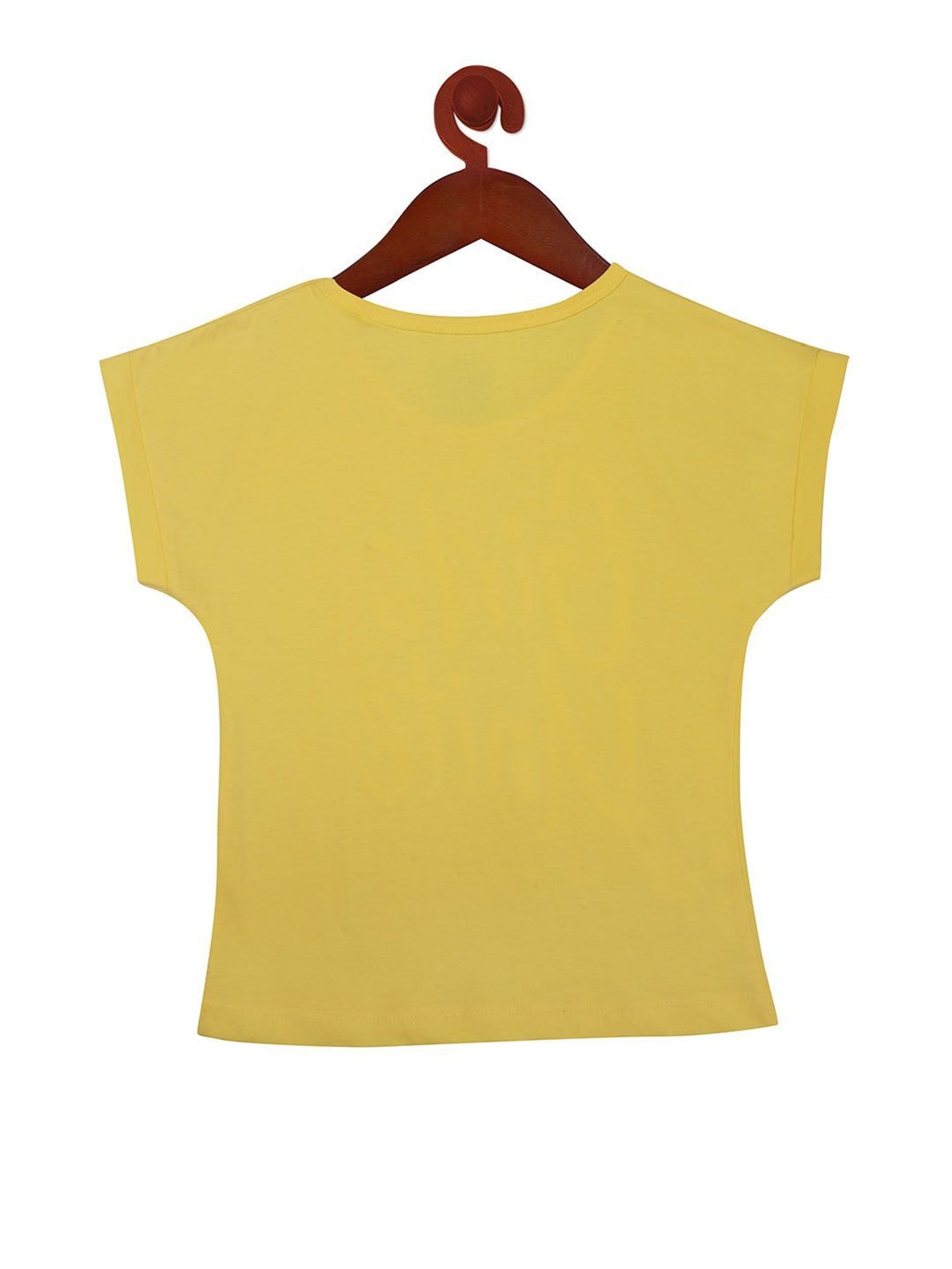 Tiny Girl Yellow Graphic Print Top