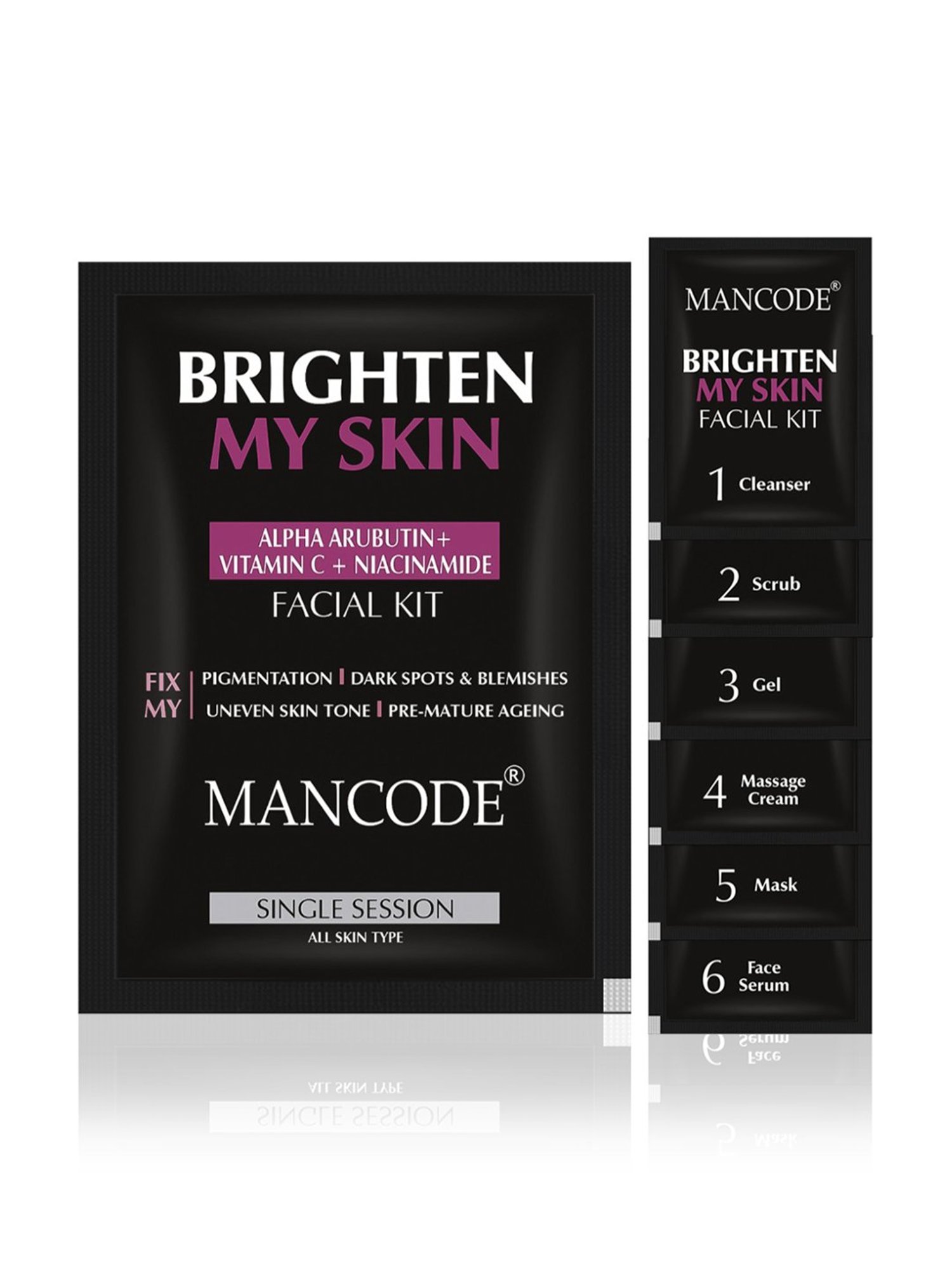 Mancode Brighten My Skin Facial Kit