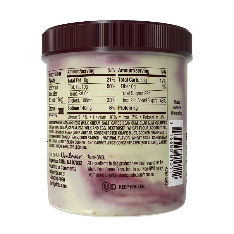 Talenti Raspberry Cheesecake Gelato Ice Cream - 1pt