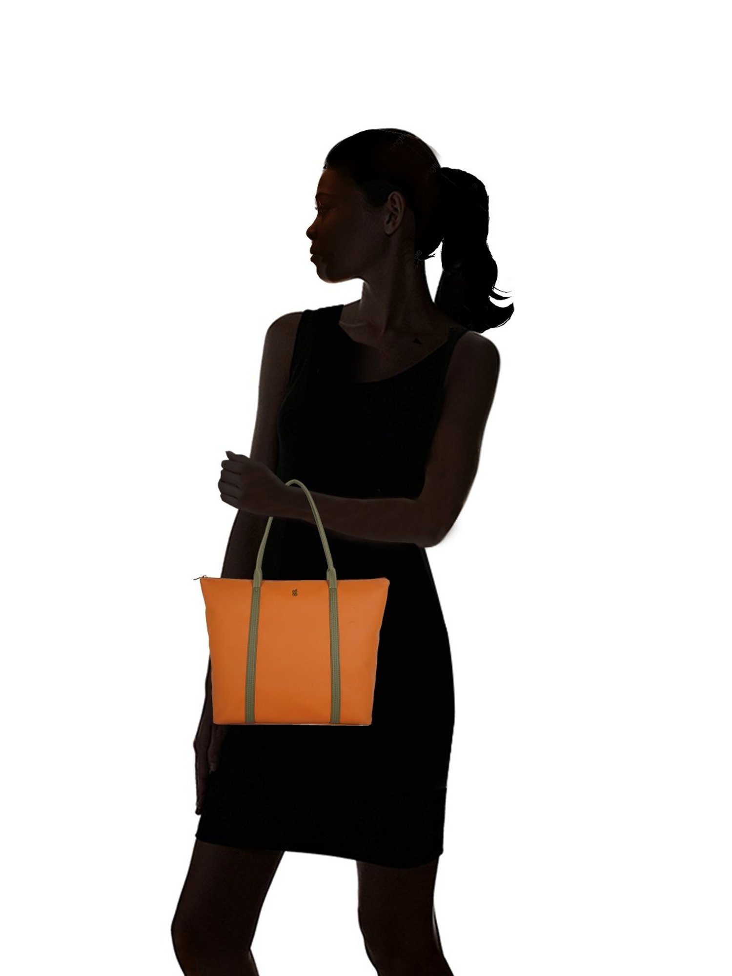 Call It Spring Black Combo Solid Large Tote Handbag