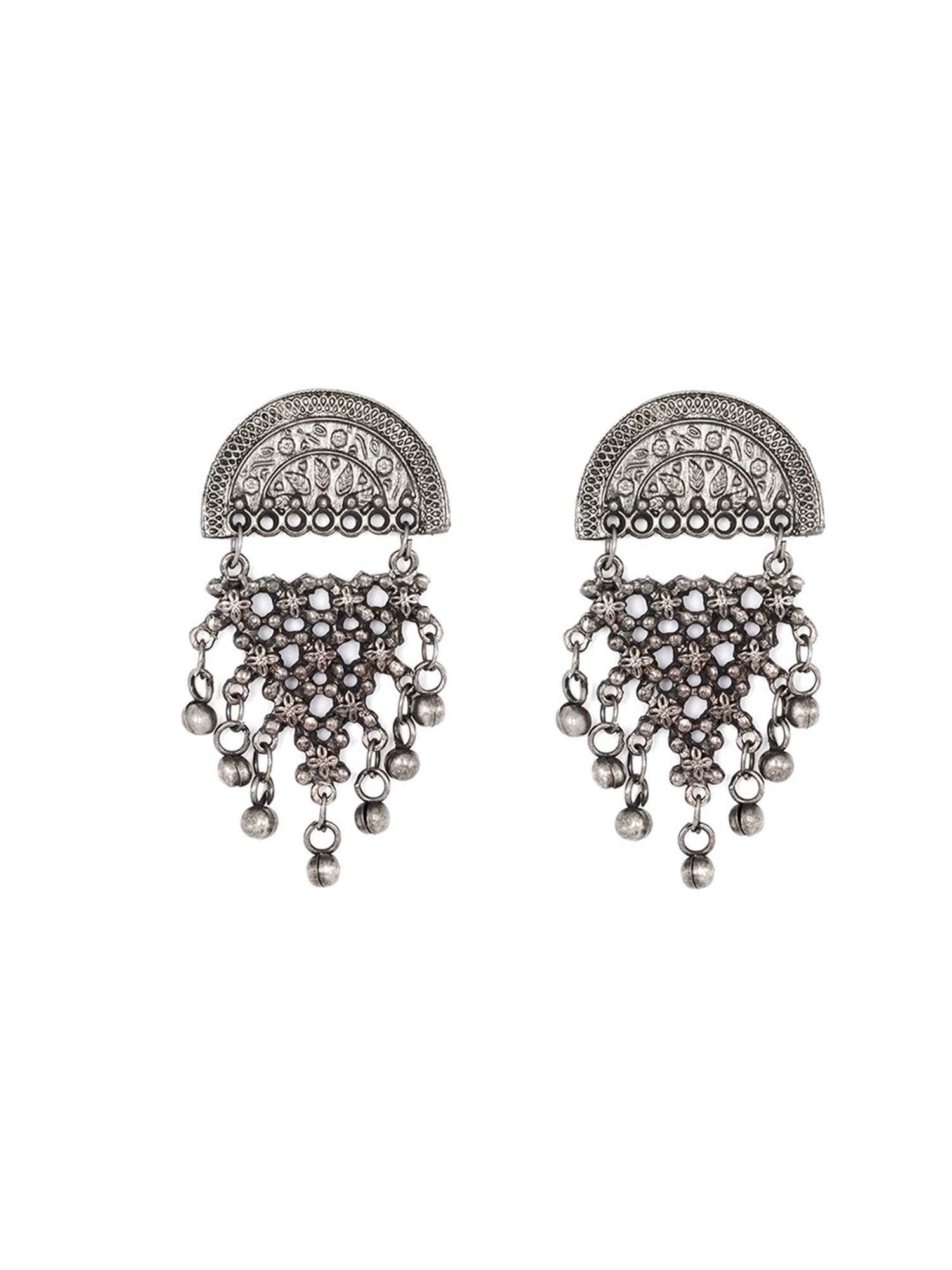 Teejh Pitara Collection Manvita Ghungroo Oxidized Jewellery Set