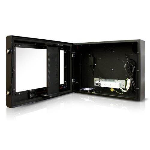 ORION ENCL-A24 Outdoor or Indoor Enclosure - fits 24" LCD Display, Side hinged, NEMA 4 rated, Air curtain fan system, 28.4"x20.6"x8.4", 59lbs.