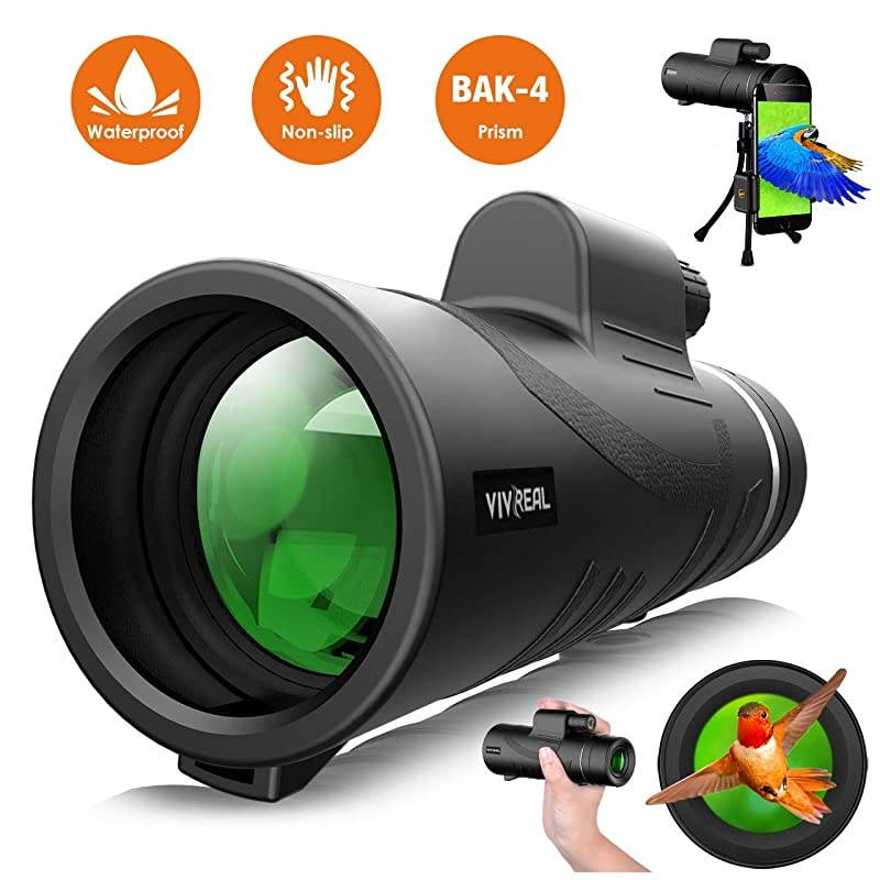 Telescope 12X50 High Power HD for Bird Watching with Tripod IPX7 Waterproof Made by Hyper FMC BAK4 Prism EcoFriendly Materials