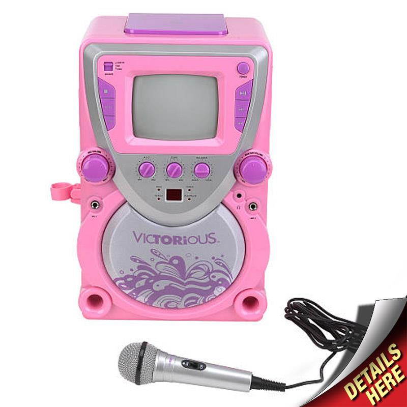 Sakar Victorious CD/CDG Karaoke All-In-One Machine (Pink)