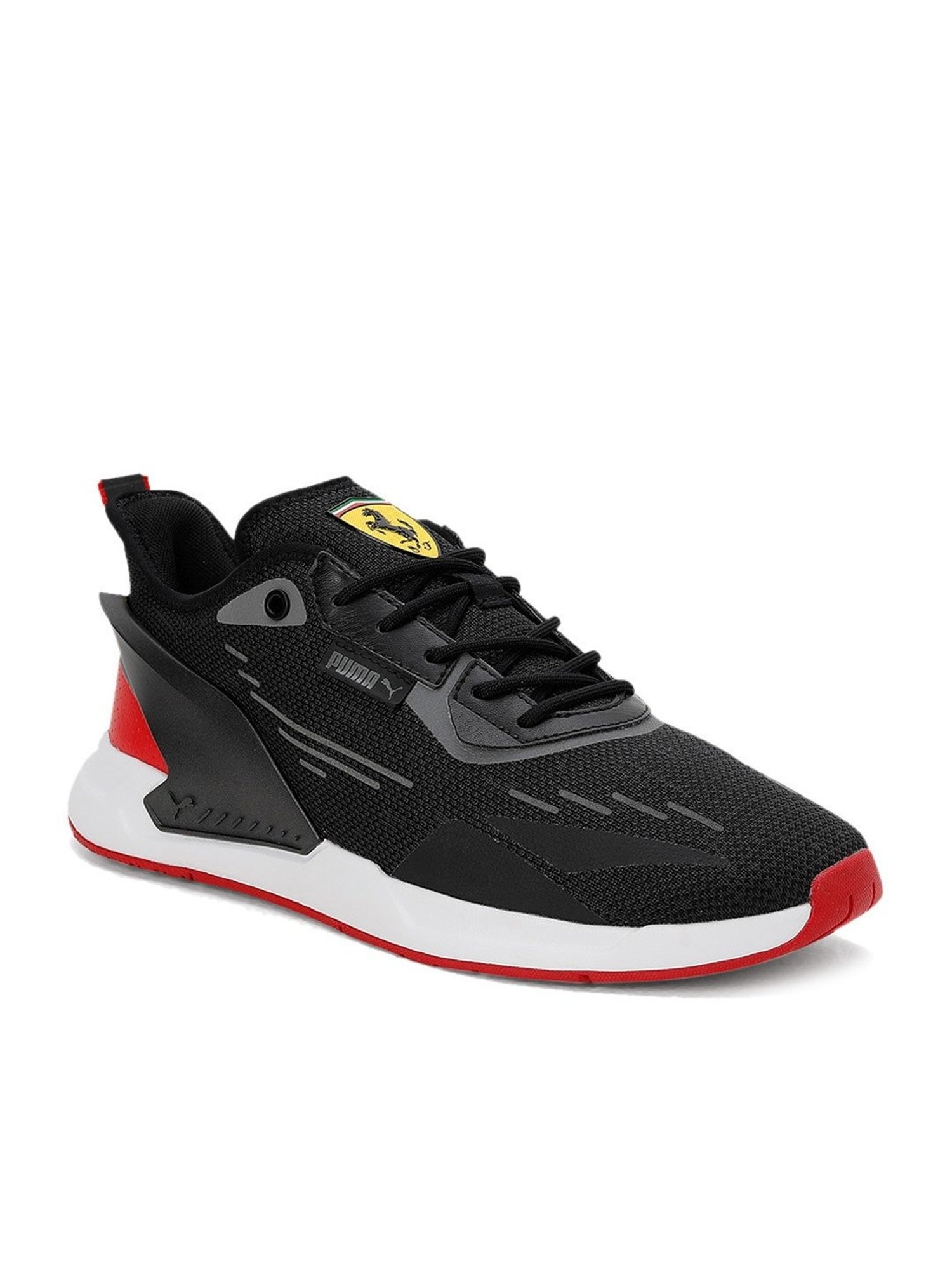 Puma Men's Scuderia Ferrari IONSpeed 2 Black Casual Sneakers