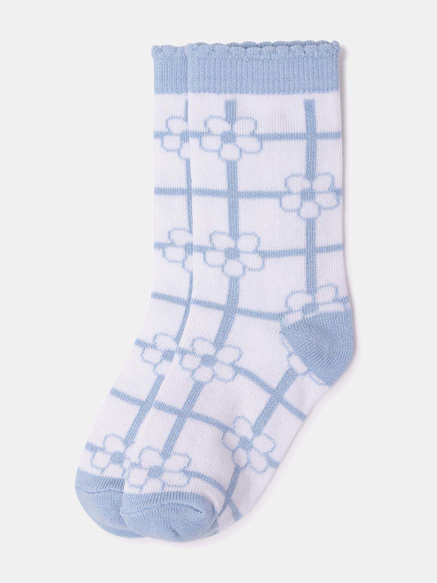 Skechers Crew Multicolor Printed Socks for Girls - Pack of 3