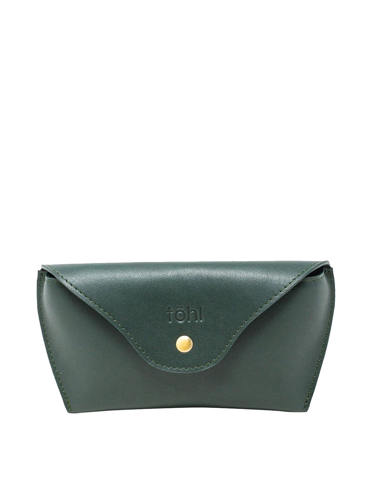 Tohl Volterra Green Casual Leather Bi-Fold Wallet,Card Holder & Eyewear Case Set for Men