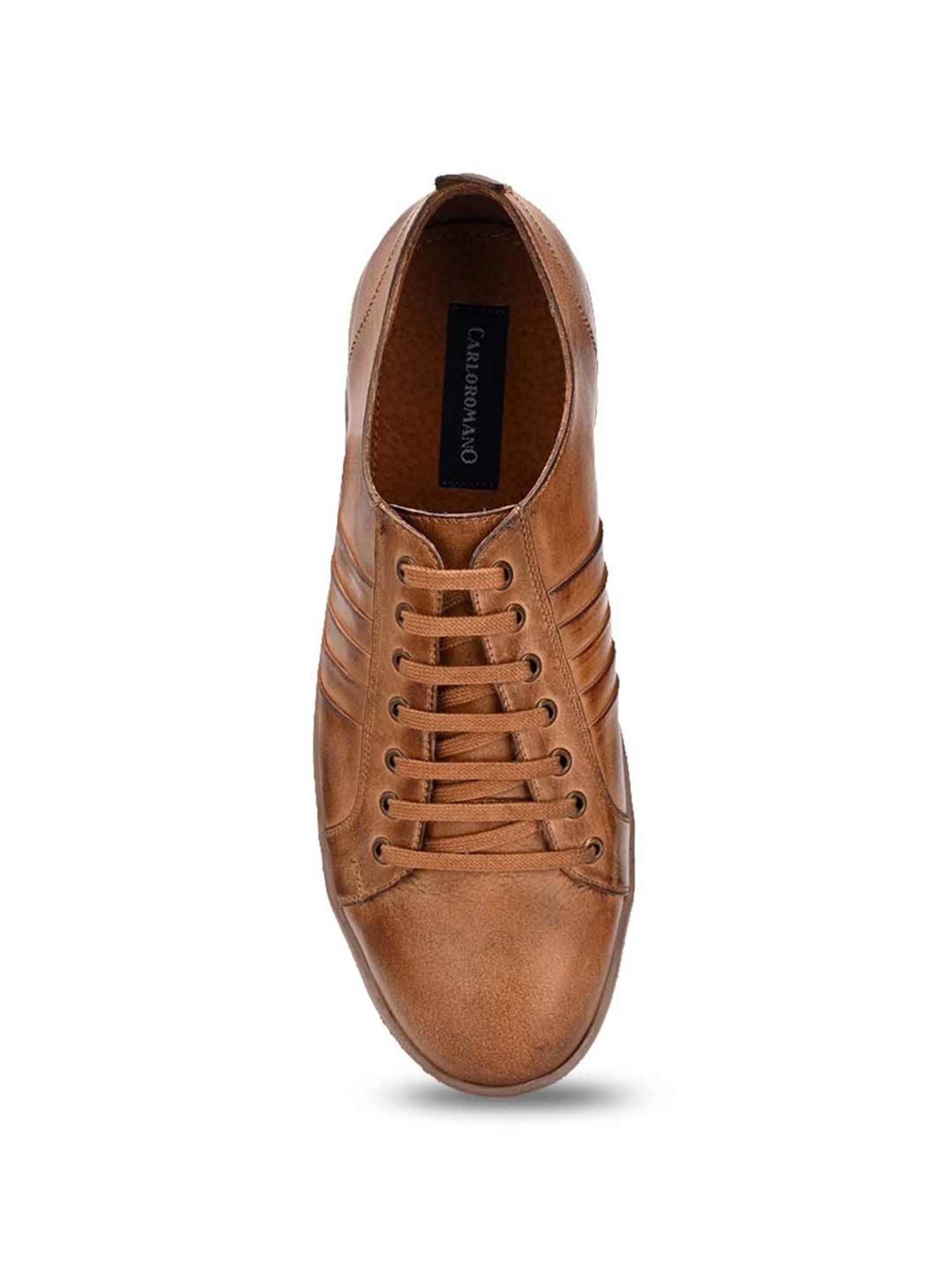 Carlo Romano Men's Tan Casual Sneakers