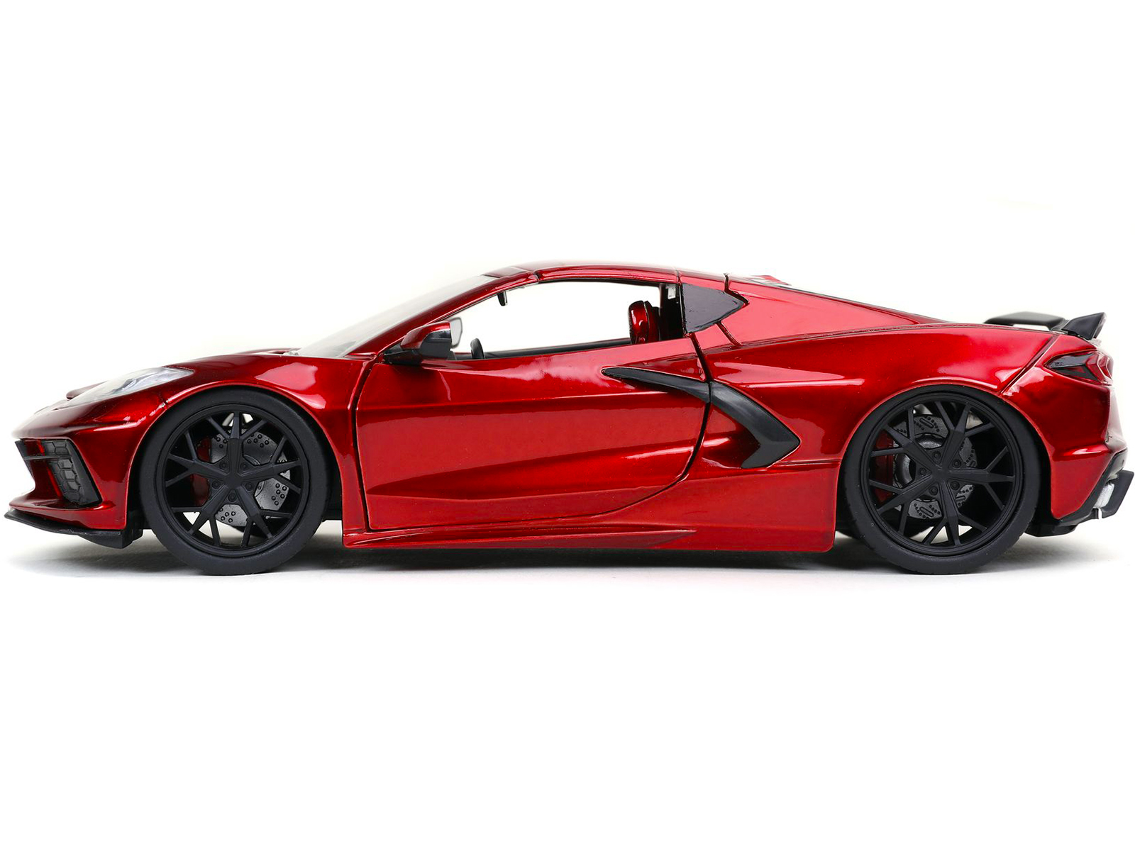 2020 Chevrolet Corvette Stingray C8 Candy Red "Bigtime Muscle" 1/24 Diecast Model Car by Jada
