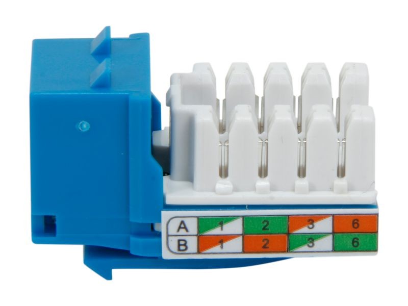 Micro Connectors CAT5 RJ45 Coupler F-F Straight