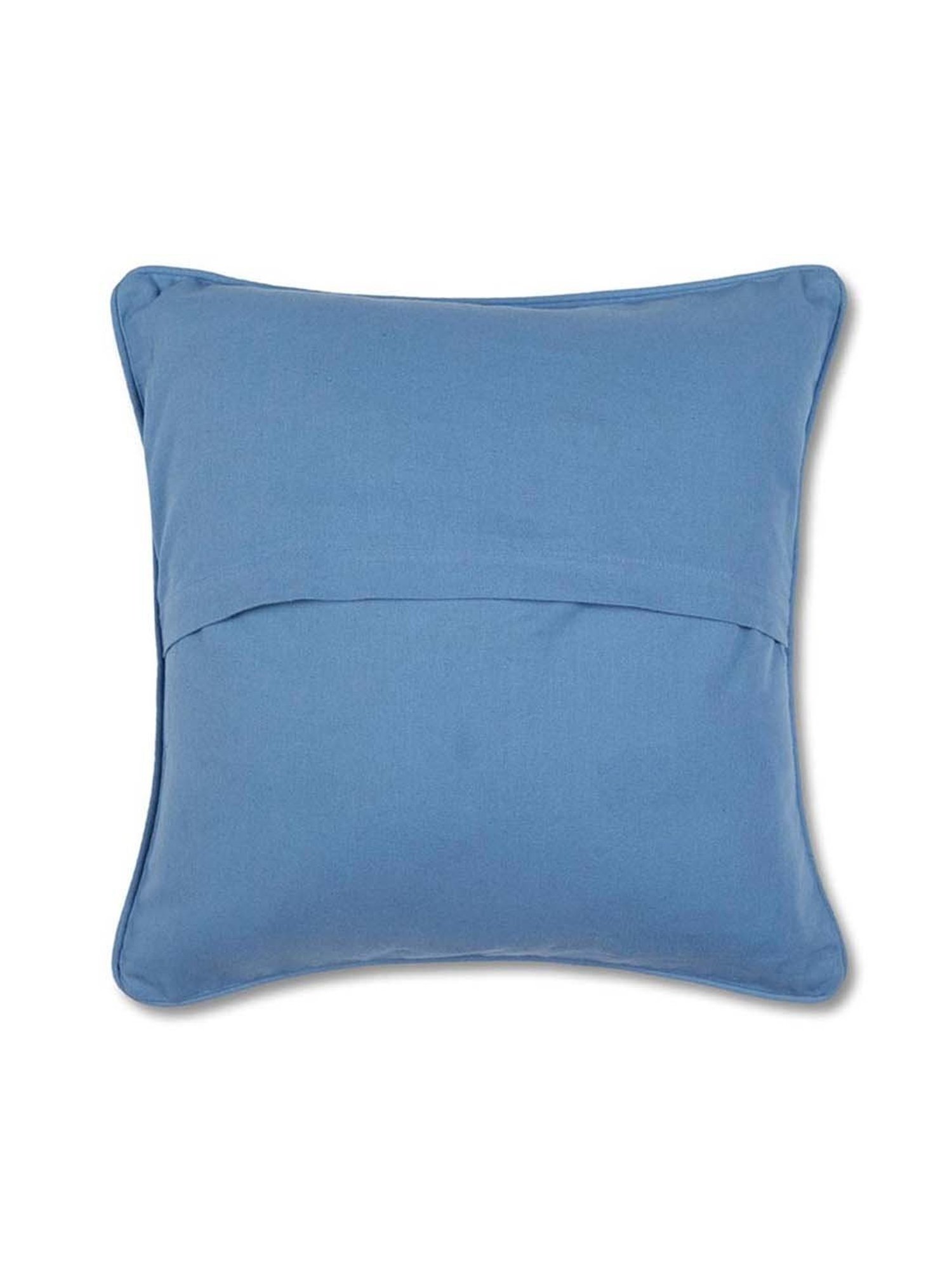 Fabindia Deeva -Tasar Blue Silk Cushion Cover