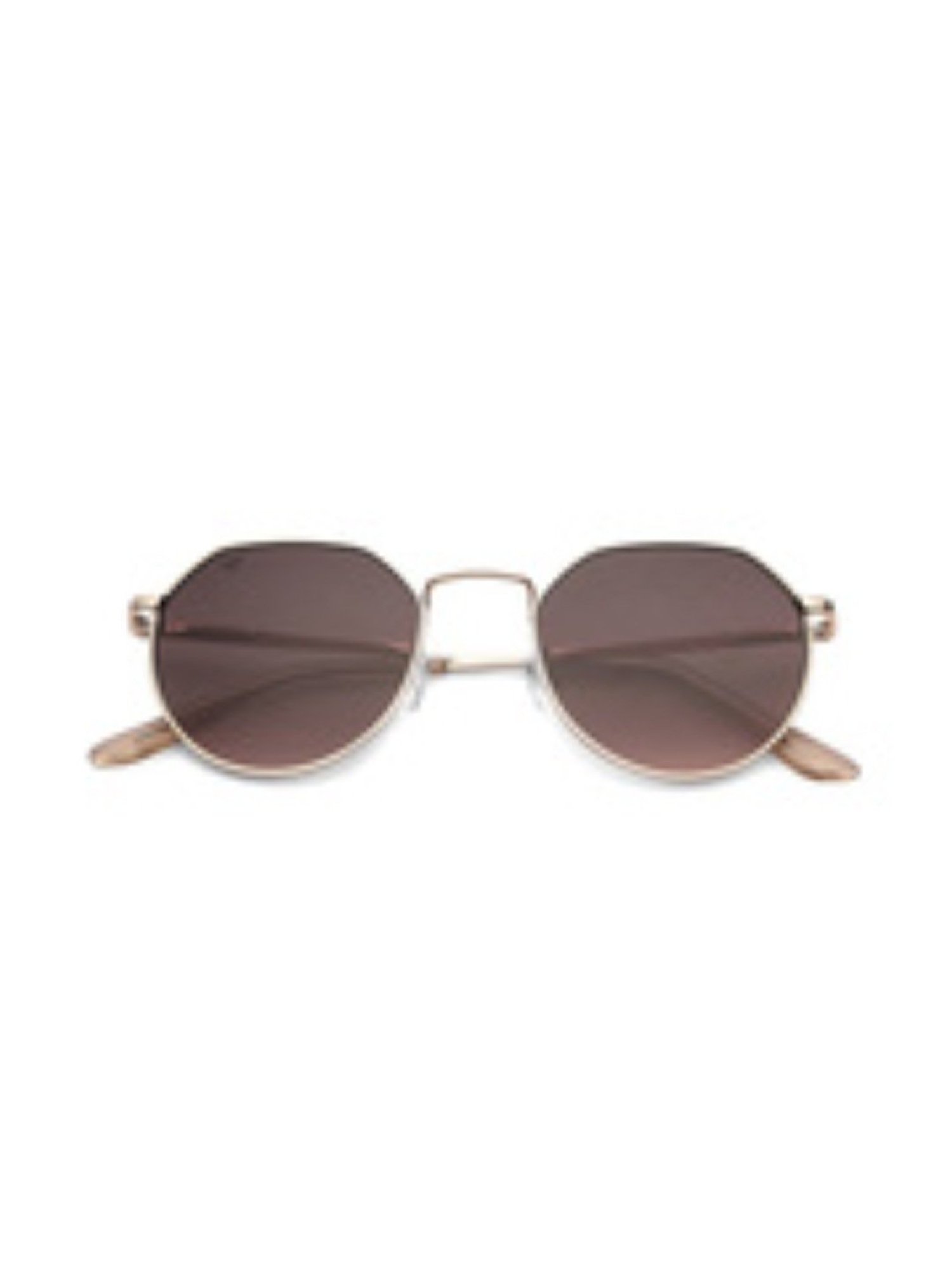 Vincent Chase by Lenskart VC S13984 Brown Round Sunglasses