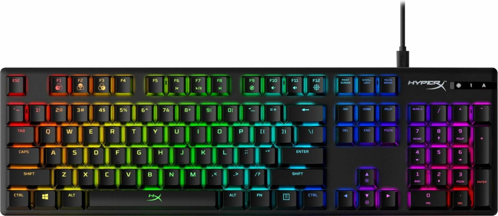 HyperX Alloy Origins Mechanical Gaming Keyboard, HyperX Red, US English Layout
