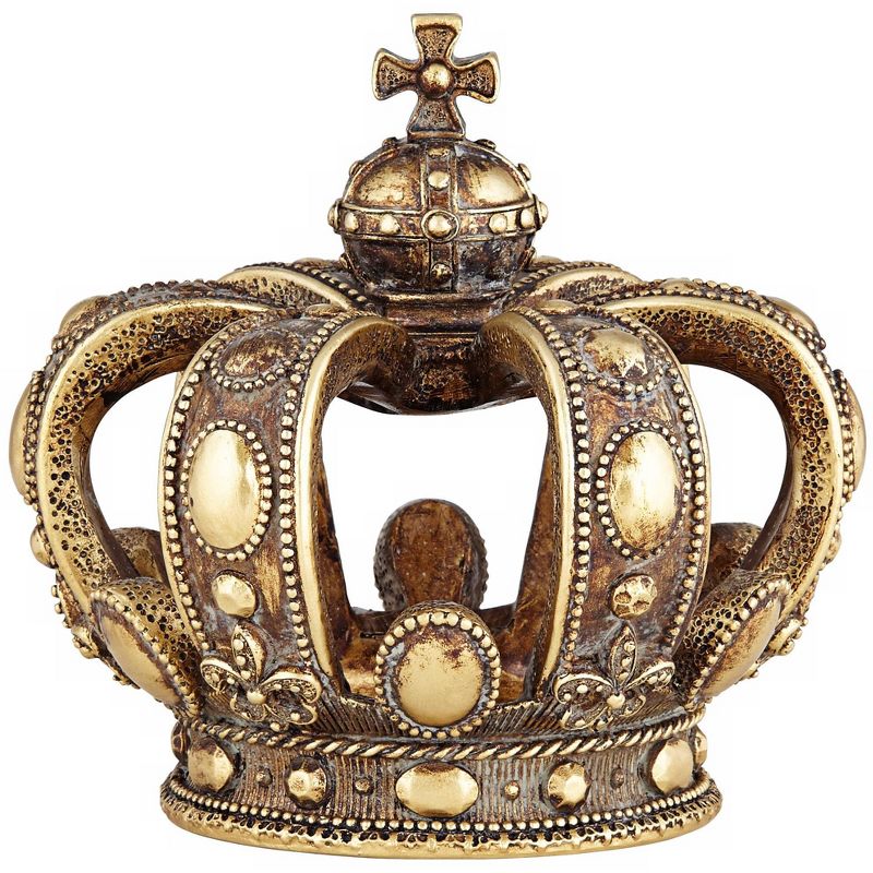 Kensington Hill Copper and Gold 6 3/4" High Crown Sculpture