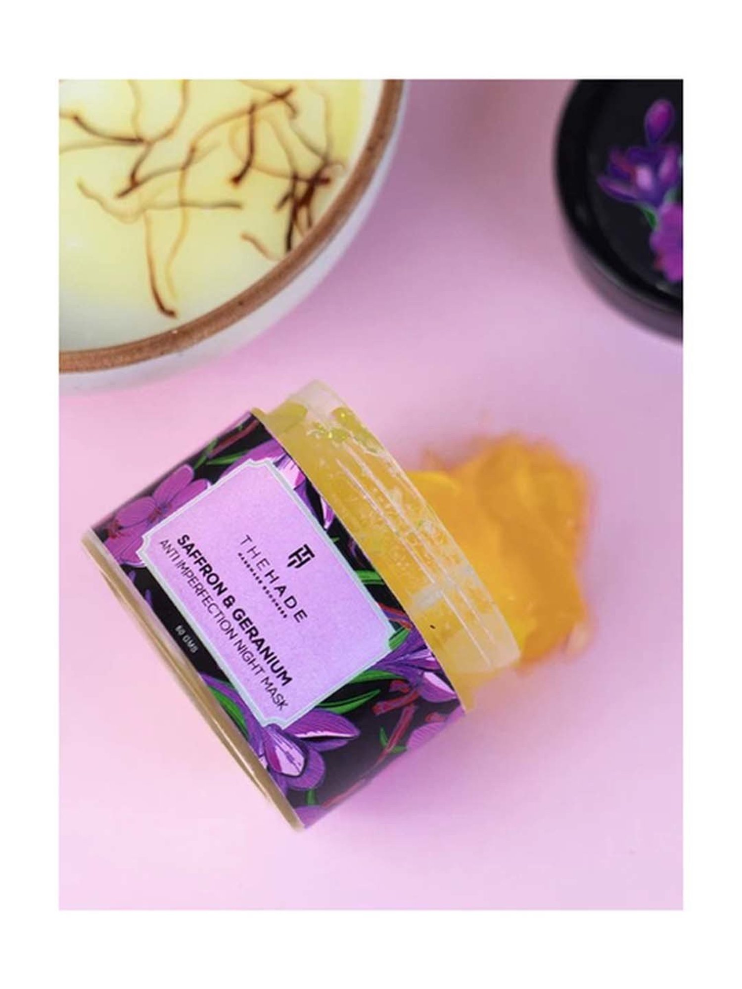 The Hade Saffron and Geranium Anti Imperfection Night Mask - 50 gm