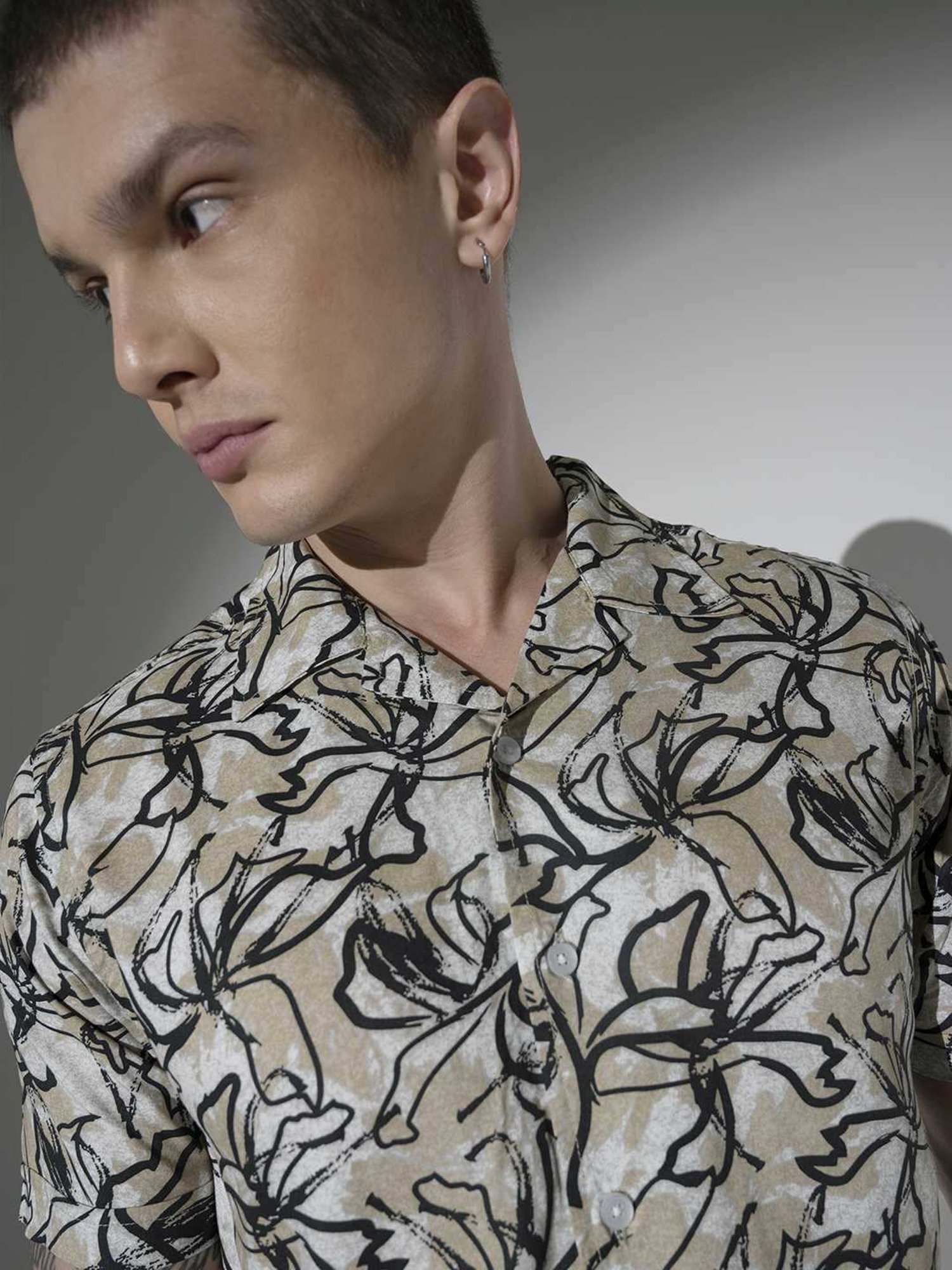 Hubberholme Multicolored Boxy Fit Printed Shirt