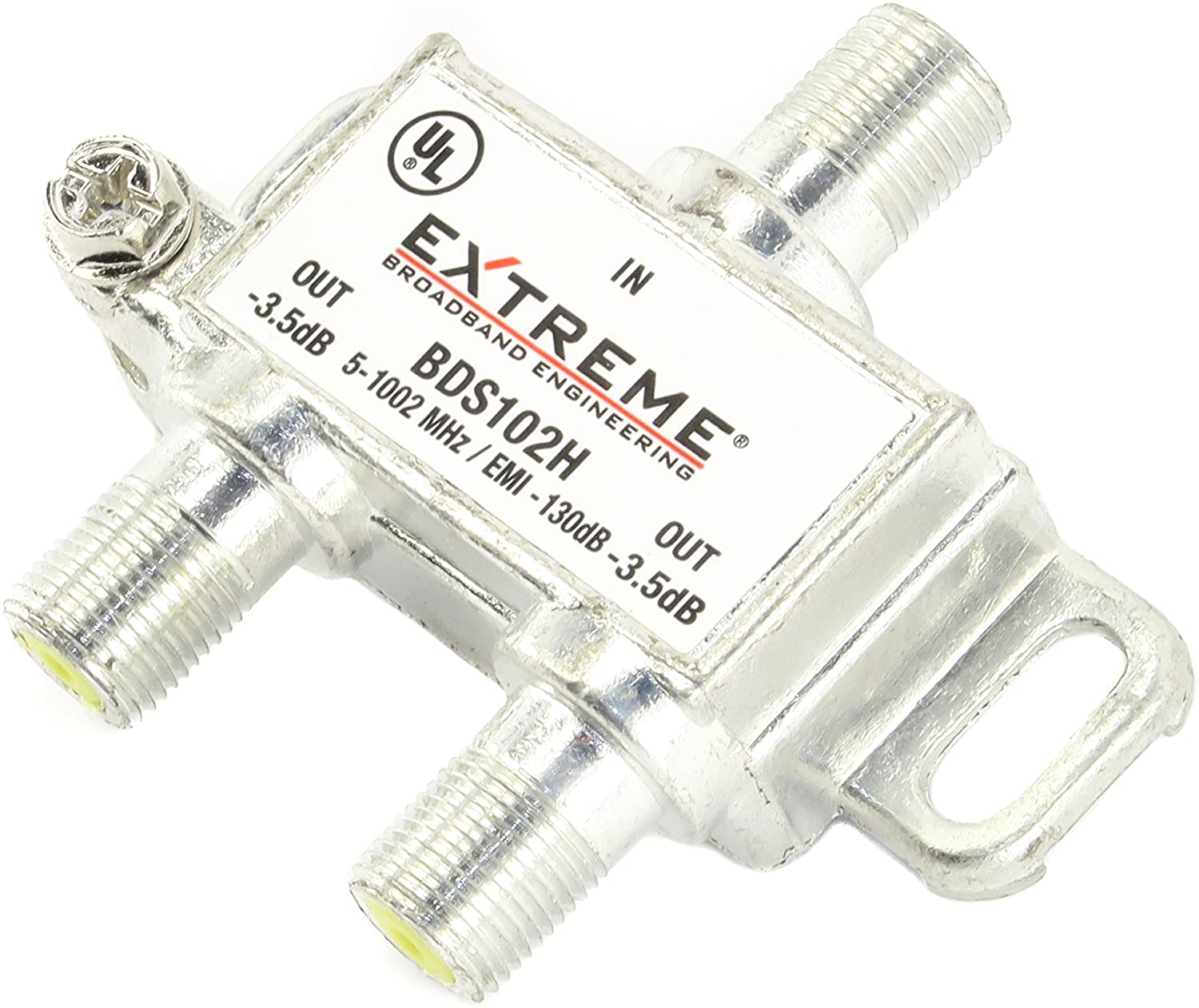 Extreme 2 Way HD Digital 1Ghz High Performance Coax Cable Splitter BDS102H