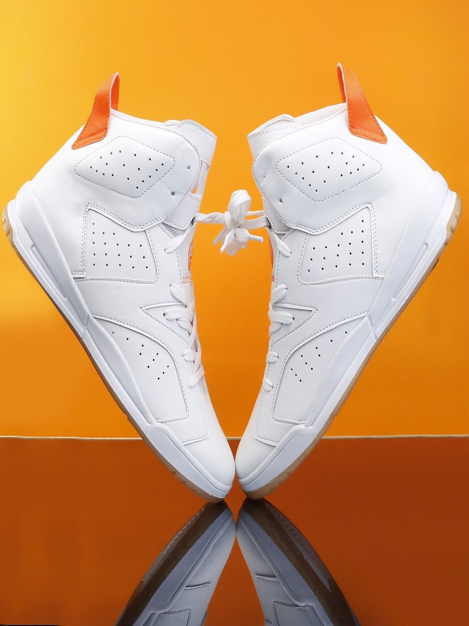 Bacca Bucci Men's DEMON White Ankle High Sneakers