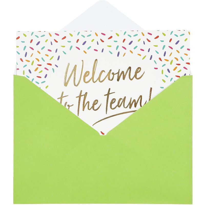 Pipilo Press 36-Pack Gold Foil "Welcome To The Team" Blank Greeting Cards Bulk Sets with Envelopes 7x5 In