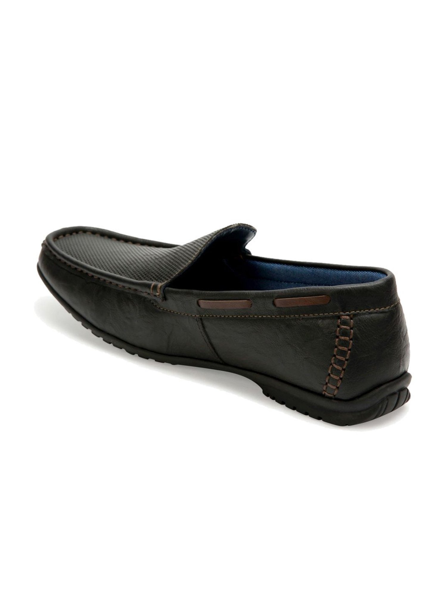 ID Men's Charcoal Black Casual Loafers