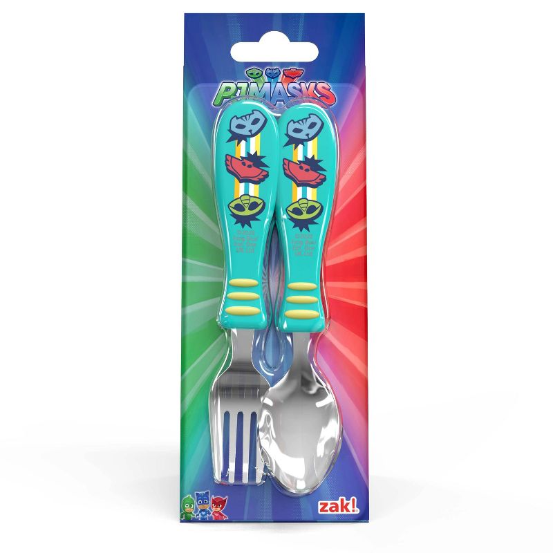 PJ Masks 2pc Kids Silverware Set Blue/Red - Zak Designs