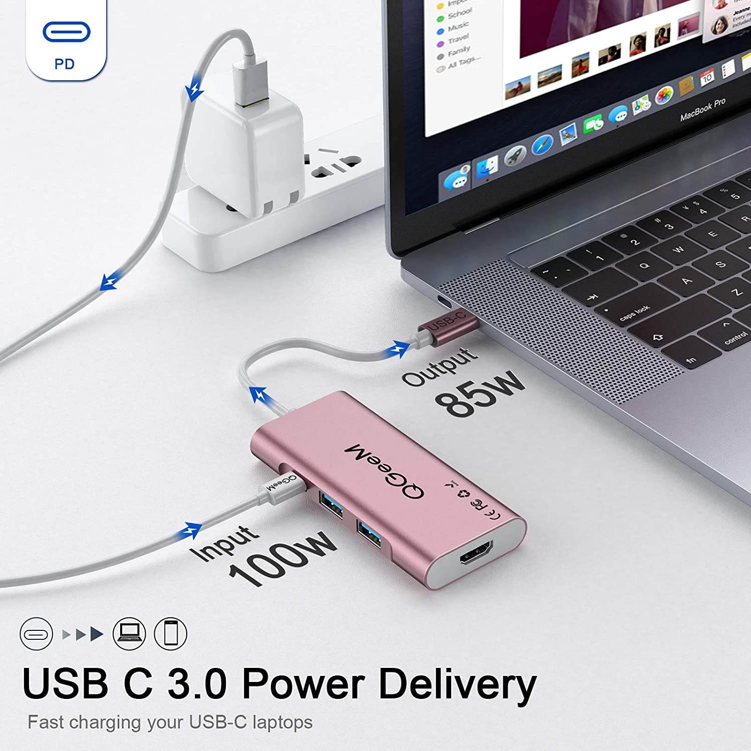 5Pcs USB 3.0 Type-A Male to USB3.1 Type-C Female Converter Adapter Connector