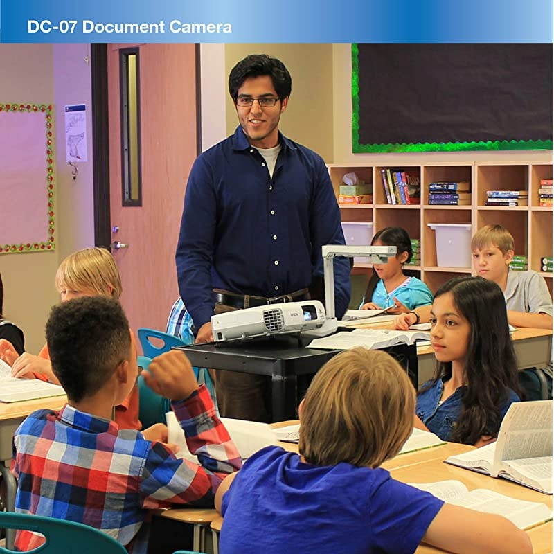 DC07 Portable Document Camera with USB Connectivity and 1080p ResolutionWhite