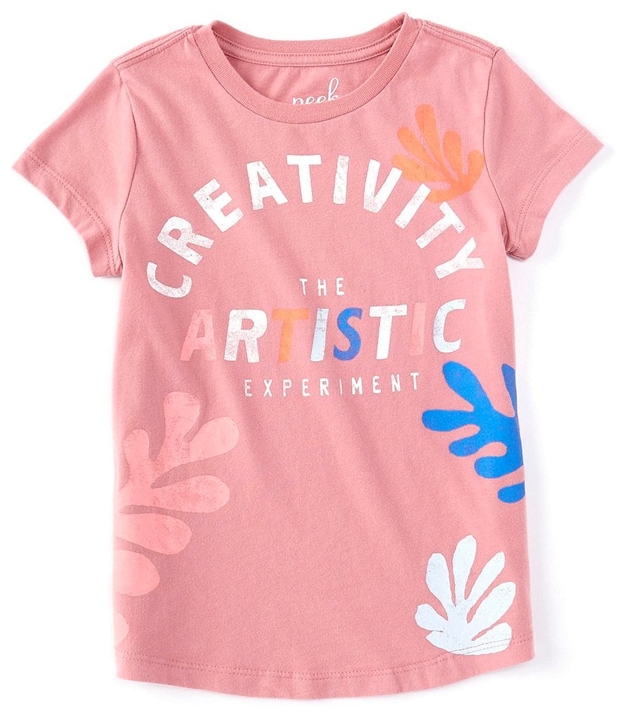 Peek Little/Big Girls 2T-12 Short-Sleeve Creativity Graphic Tee