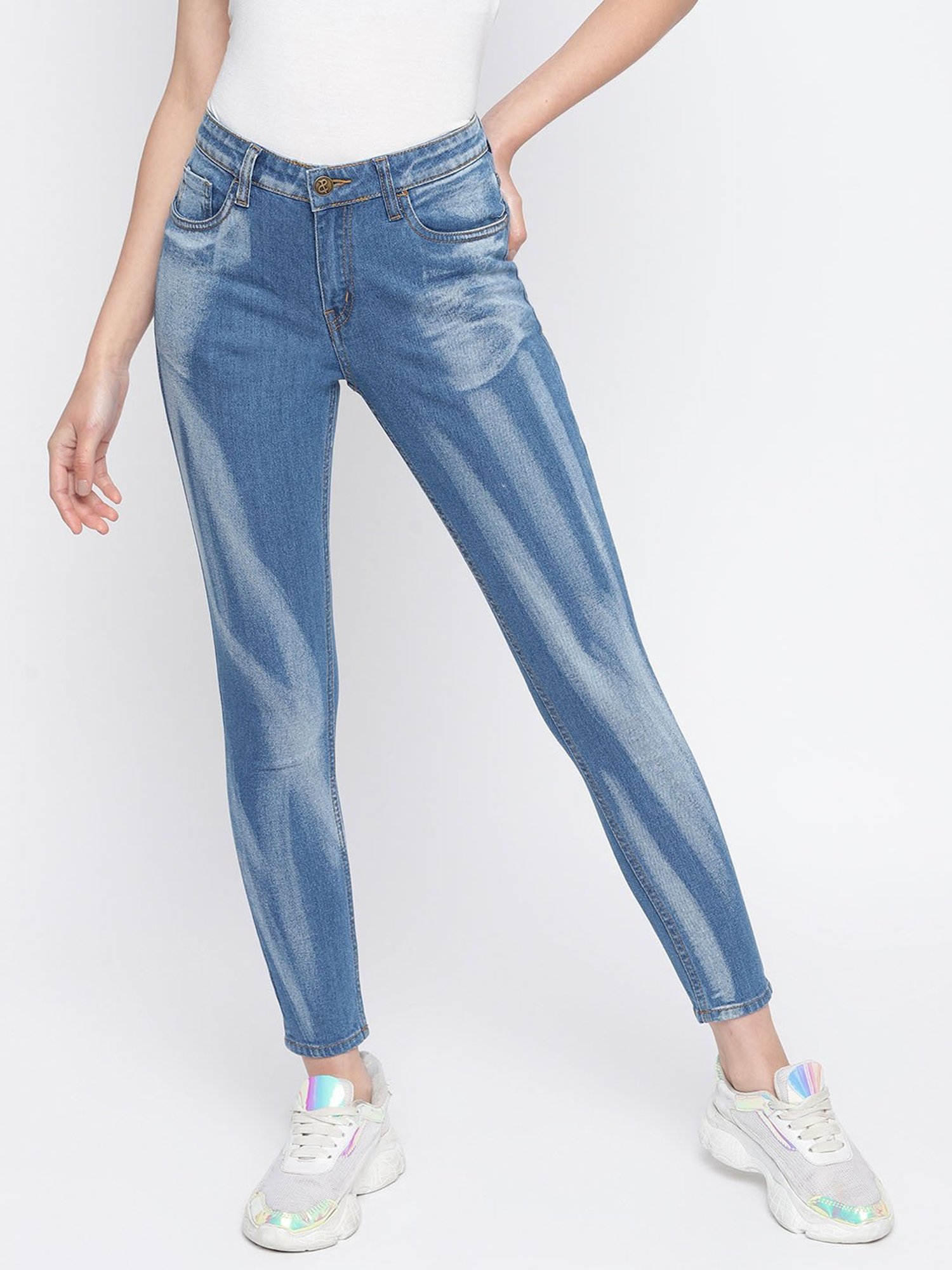 Tales & Stories Blue Skinny Fit Jeans