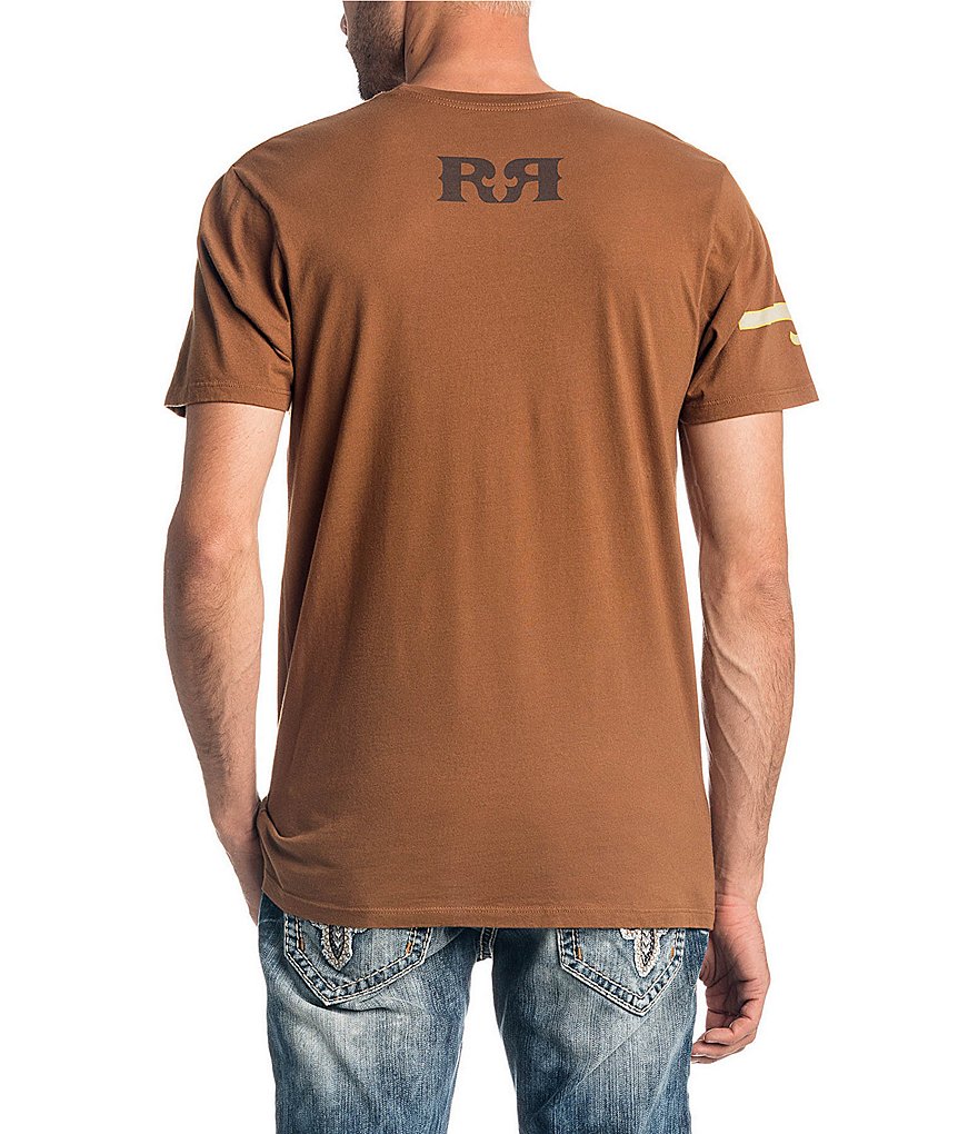 Rock Revival Short-Sleeve Circle Snake Print T-Shirt