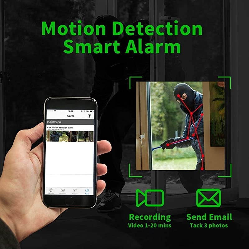 Camera WiFi Hidden Cameras with Motion Detection Mini Wireless Remote Live View with Free Phone App Full HD 1080P Easy Setup Security Cam for Home Nanny Car Office Room Indoor Outdoor