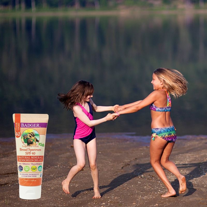Badger Mineral Kids Sunscreen Cream - SPF 40 - 2.9 fl.oz
