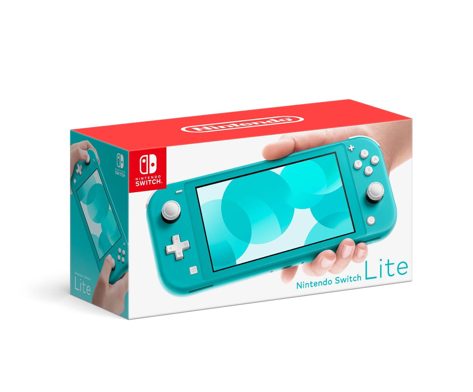 Nintendo Switch Lite (Turquoise) With Super Smash Bros + 6Ave Cleaning Cloth