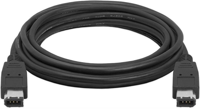 Cmple - 10FT FireWire Cable 6 Pin to 6 Pin Male to Male iLink DV Cable Firewire 400 IEEE 1394 Cord for Computer Laptop