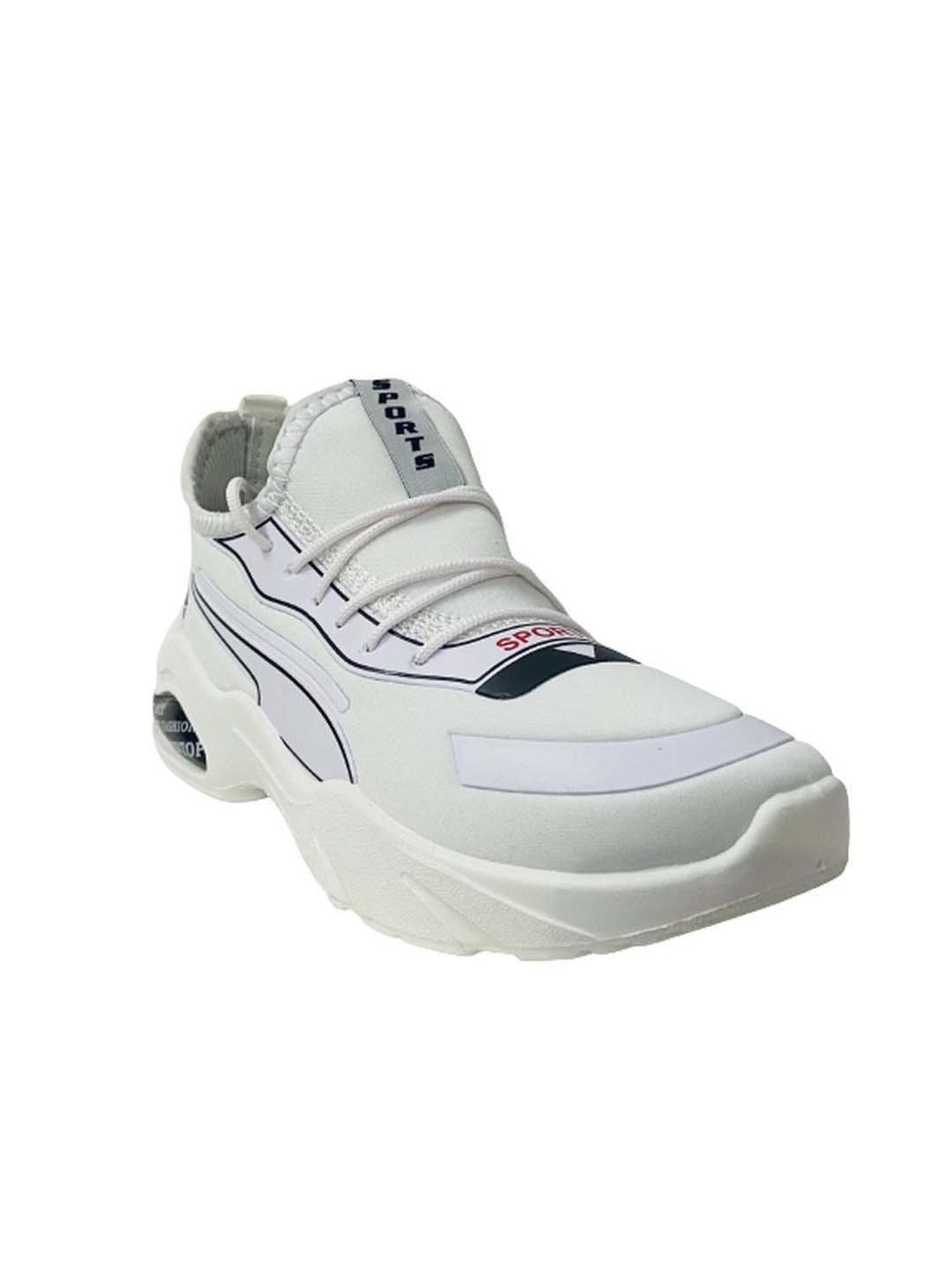 Priaansha Kids White Lace Up Shoes