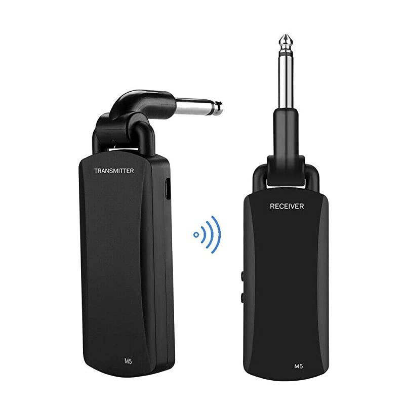 Wireless guitar transmitter receiver 5.8GHz Wireless Guitar System Rechargeable Audio Guitar System Electric Digital Guitar System Transmitter Receiver Set