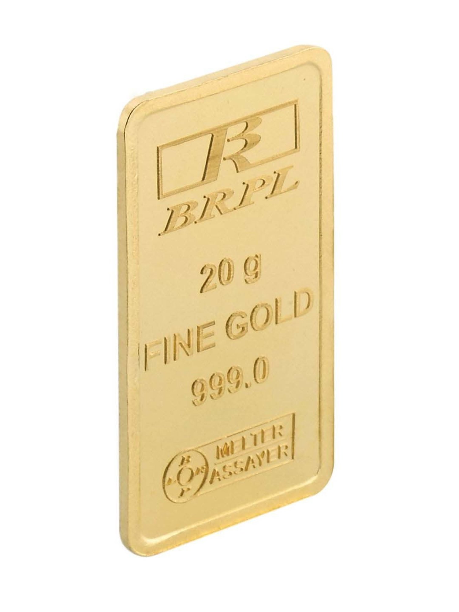 Bangalore Refinery 24k (999) 20gm Gold Bar