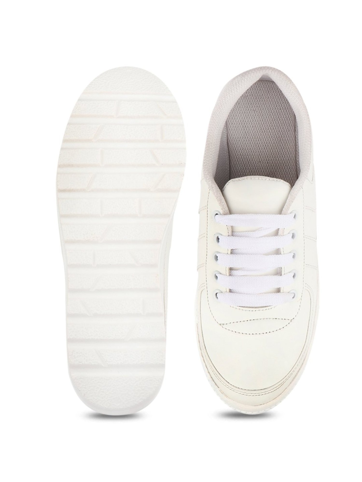 Shoetopia Women's White Sneakers