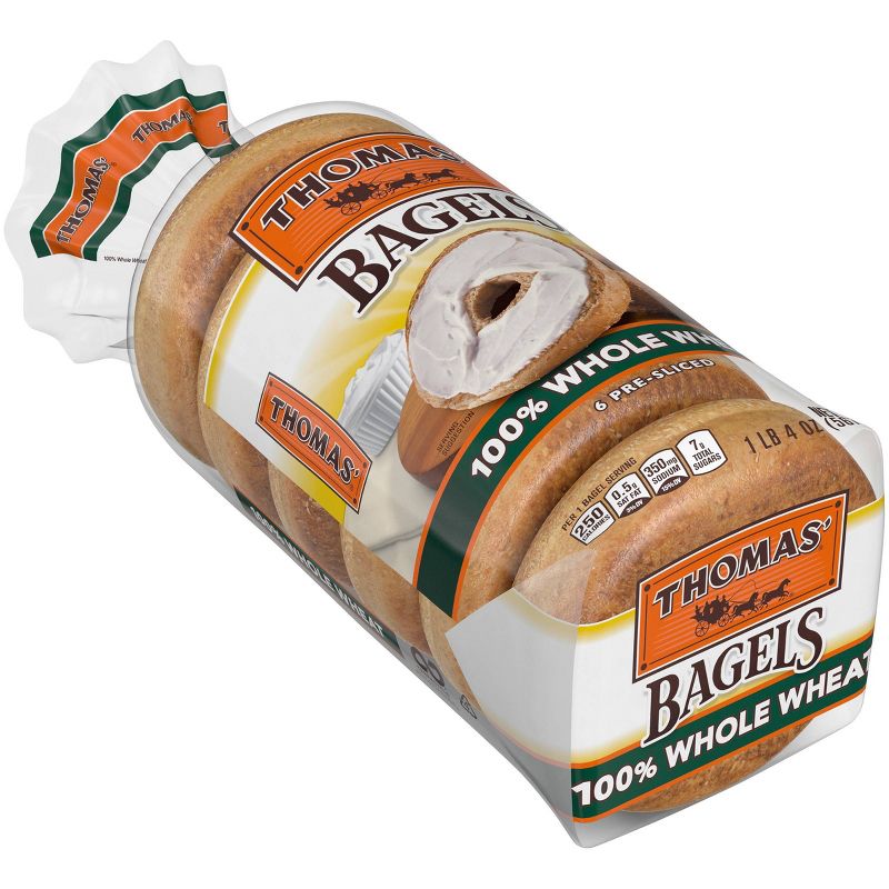Thomas' Whole Wheat Bagels - 4oz/6pk