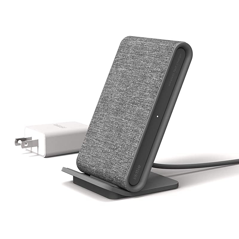 Ion Wireless Fast Charging Stand |QiCertified | Includes USB C Cable amp AC Adapter | Ash amp Ion Wireless Mini Fast Charging Pad | QiCertified Charger | Includes USB C Cable amp AC Adapter | Ash
