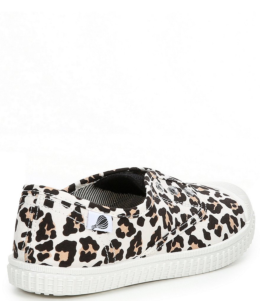 Copper Key Adventure Wear Girl's Budeee-A Washable Eyelet Leopard Print Sneakers (Youth)
