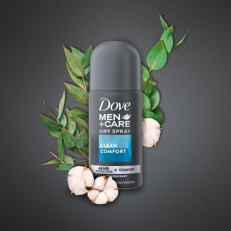 Dove Men + Care Clean Comfort Antiperspirant & Deodorant Dry Spray Travel Size - 1oz - Trial Size