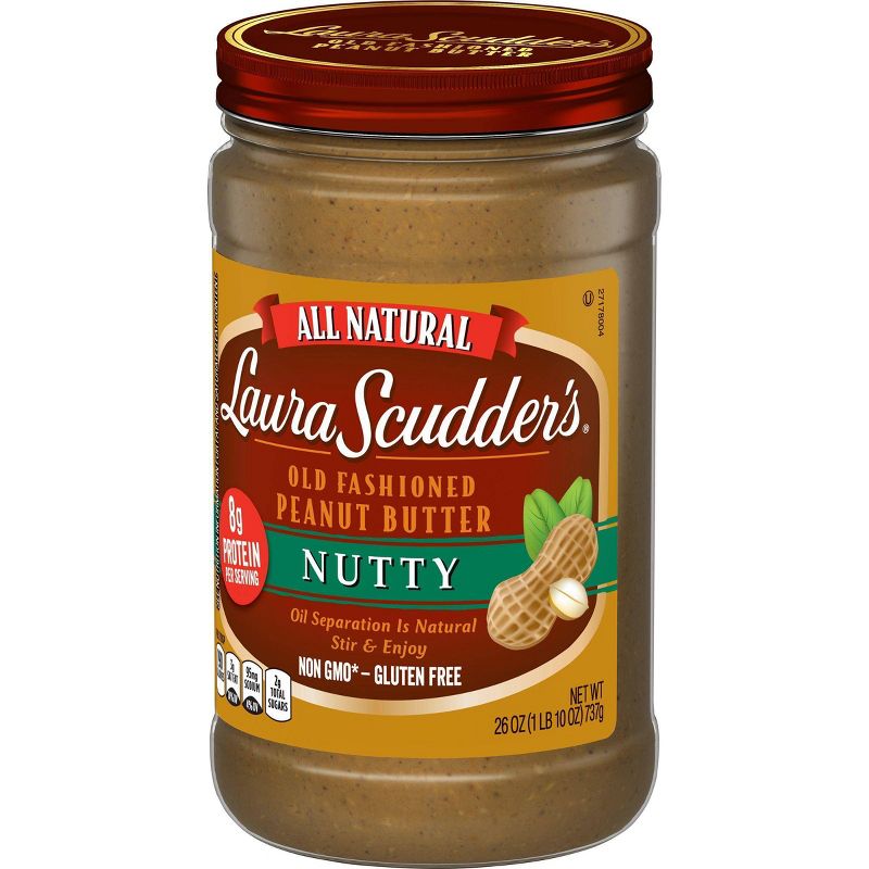 Laura Scudder Natural Crunchy Peanut Butter - 26oz