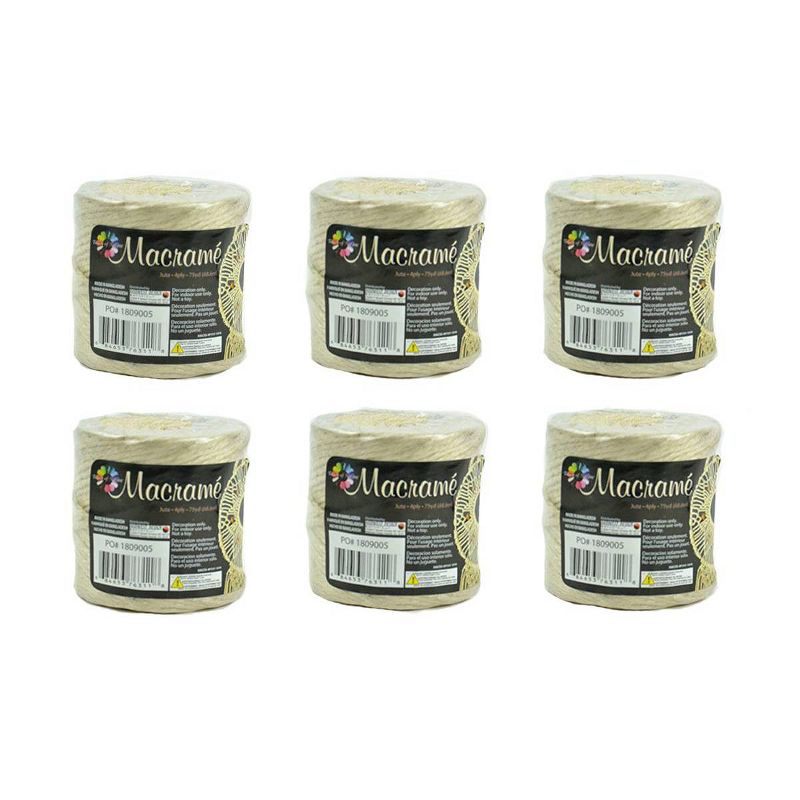 6ct 4ply 75yd Bleached Jute - Touch of Nature