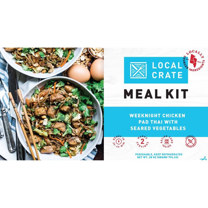 Local Crate Chicken Pad Thai Meal Kit, Serves 2 - 28oz